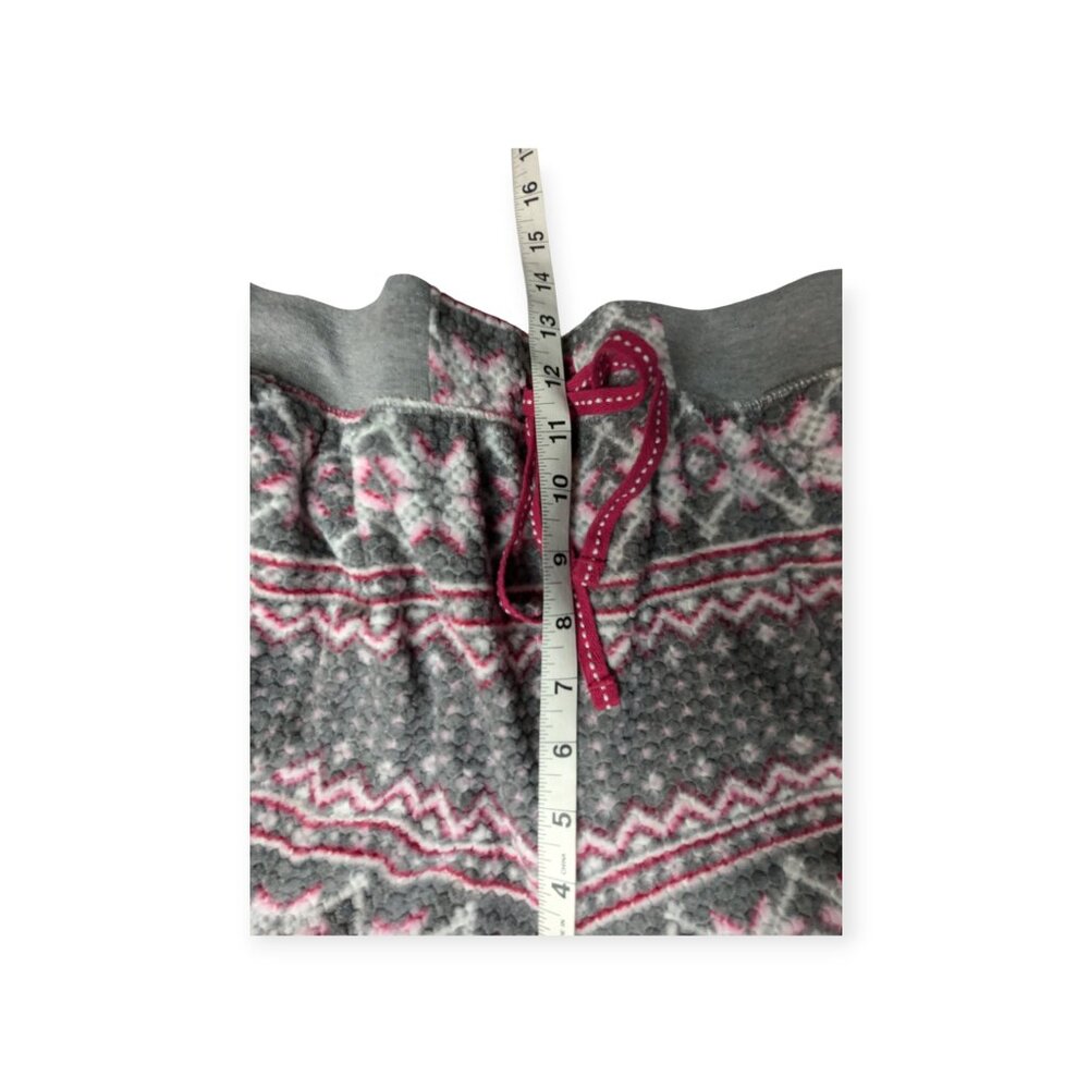 Nautica Winter Themed Red White Gray Women Fleece Pajamas 2 Piece Set Size XXL - Picture 14 of 16